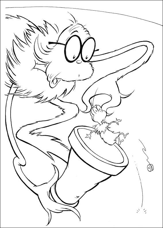 Plansa de colorat cu Horton Dr. Seuss 11 3